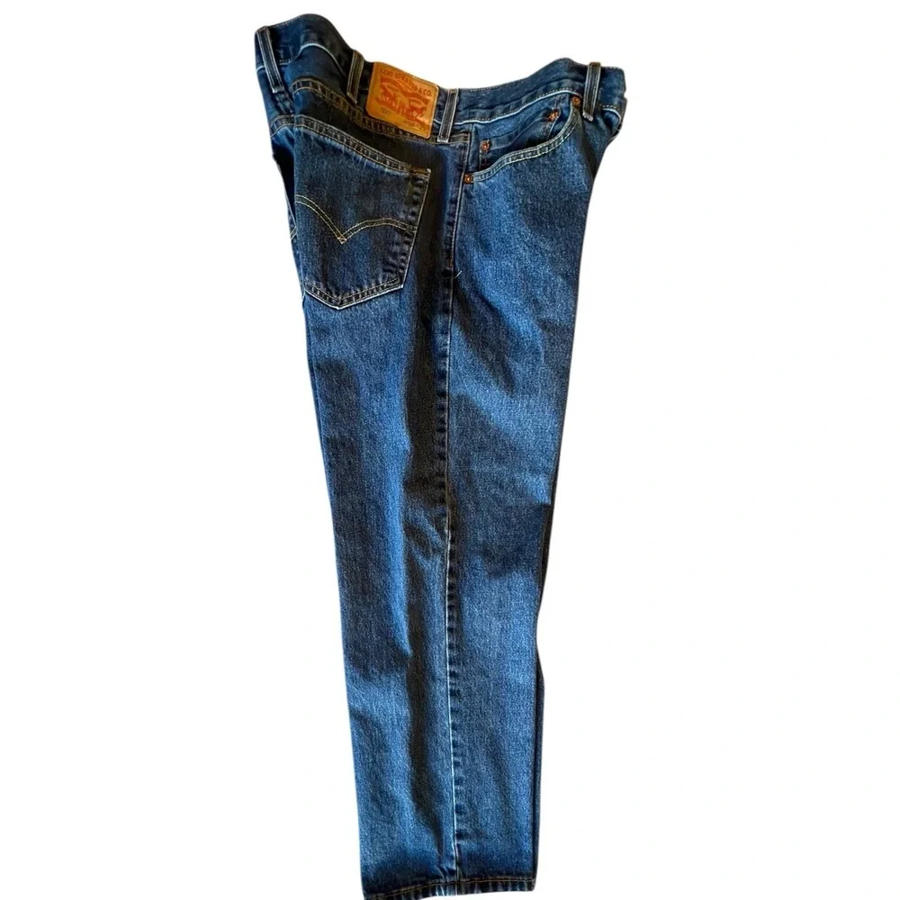 Vtg Levi's 550 Jeans Men's 38X29 Straight Relaxed Denim Blue Medium‎ Dark Wash